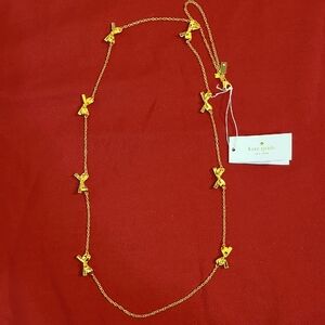 Kate Spade Gold Bow Necklace